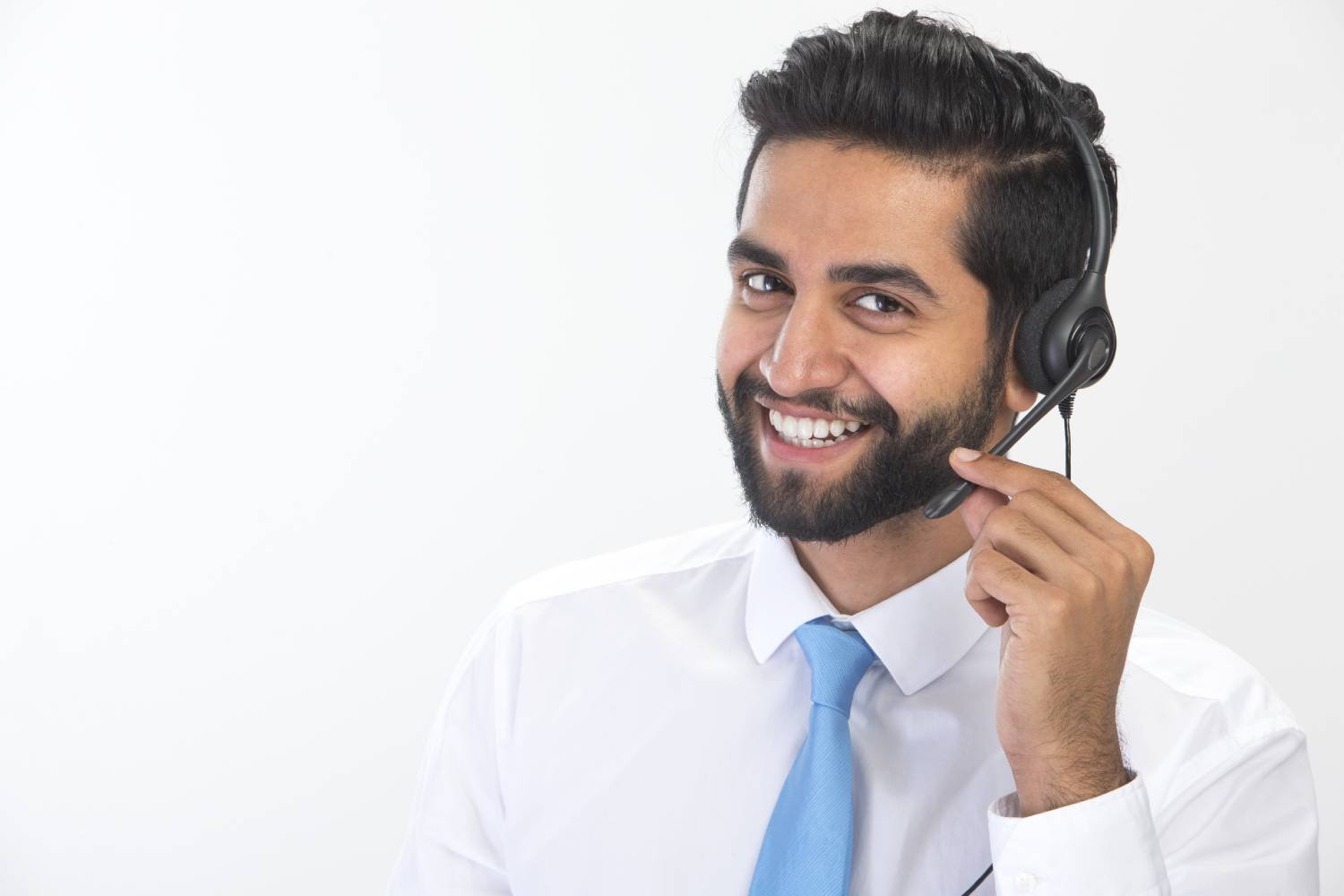 Businesswoman with Headset